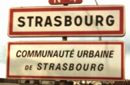 Ortsschild Strasbourg