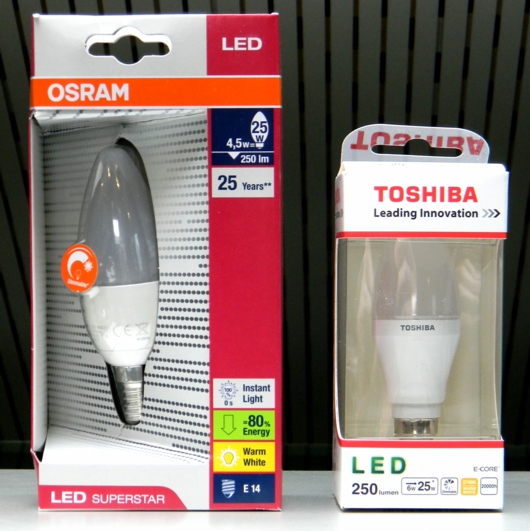 Osram/Toshiba-Packungen