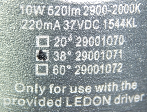 LEDON-SD-Downlight-Aufdruck